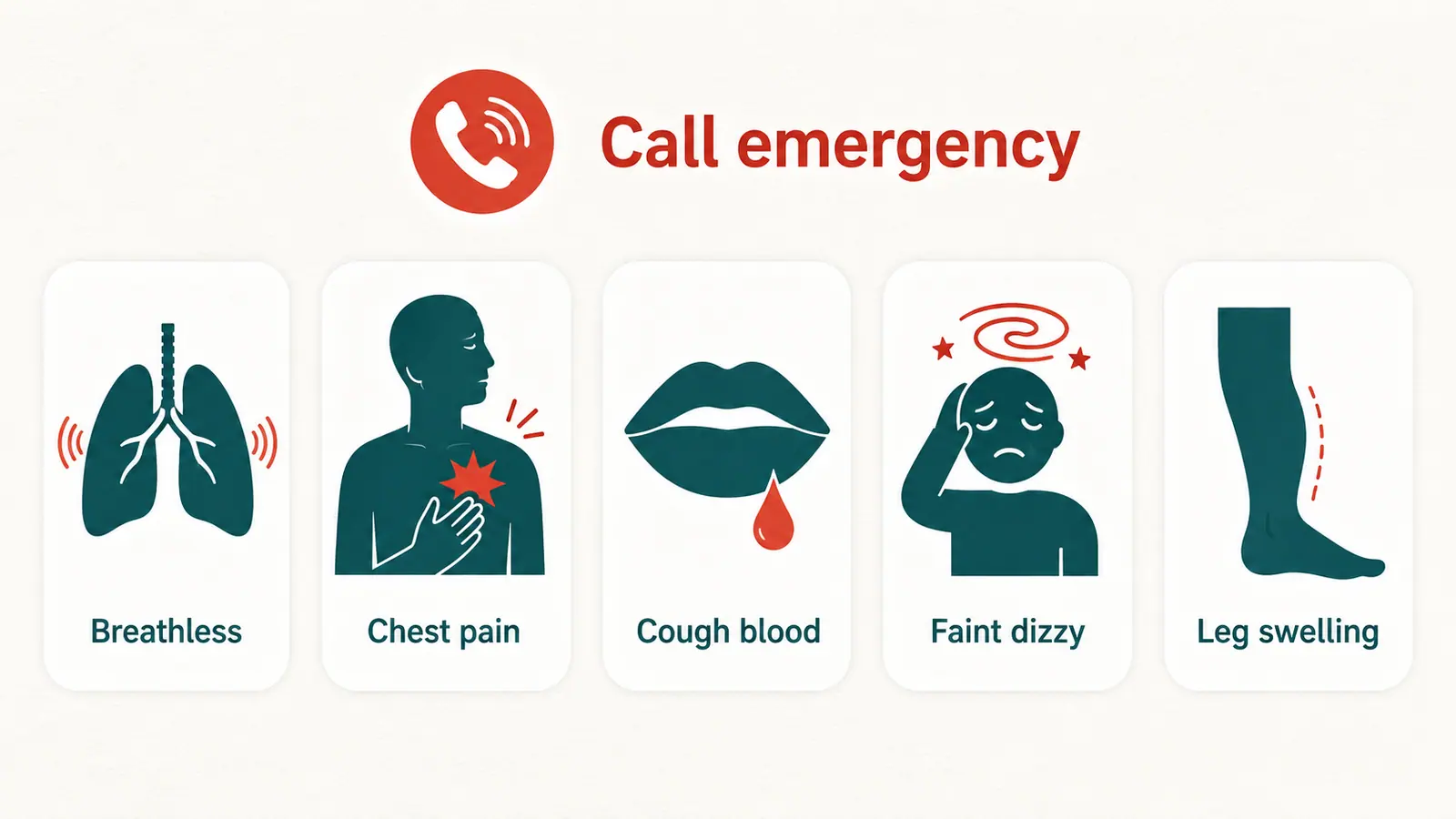 插图 2 · PE warning signs — call 911