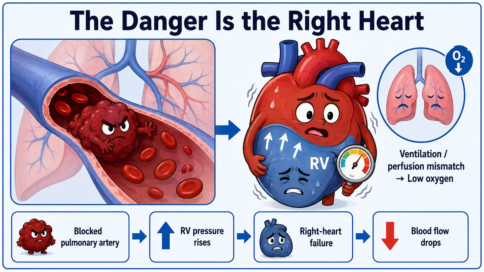 Pulmonary Embolism Intervention Nursing Comic - Exams and diagnosis